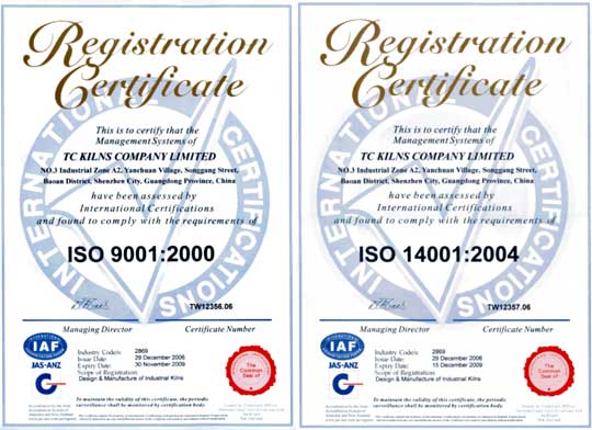 ISO 9001:2000 14001:2004 Certificate