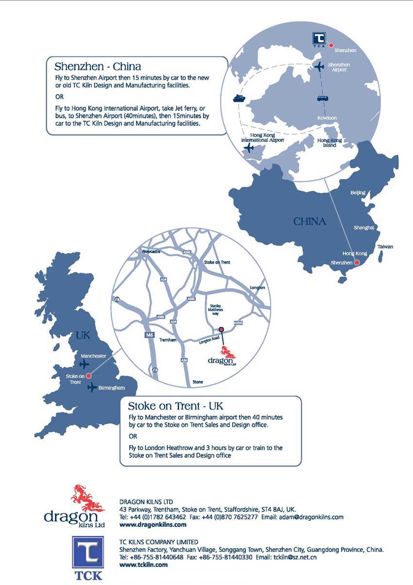 Dragon Kilns Maps and contact information